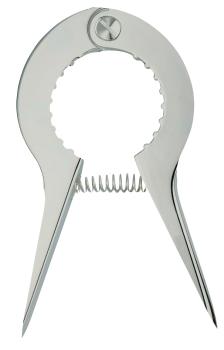 Champagne opener in a case in silver plated - Ercuis